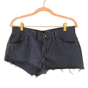 Vintage 70s Levi's For Gals Cutoff Shorts 30 Small Blue Micro Raw‎ Hem Festival